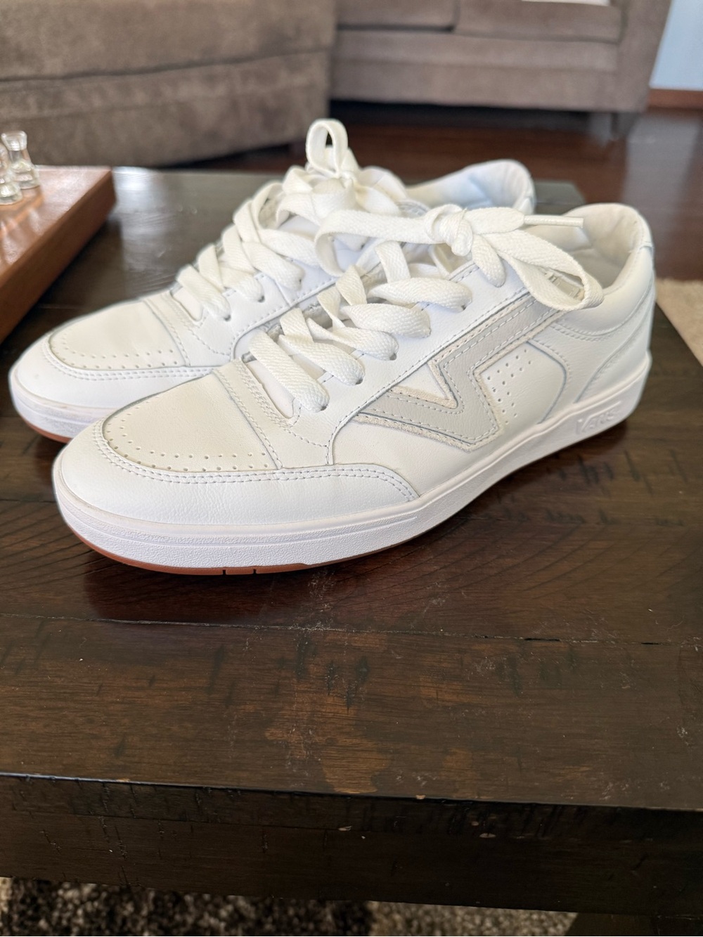 Vans Low-Top White Leather Sneakers